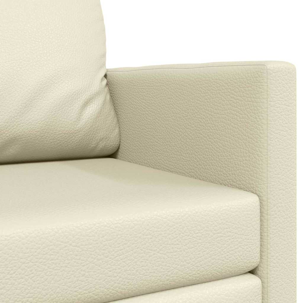Sovesofa Creme 124 x 71 x 78 cm Fløjl
