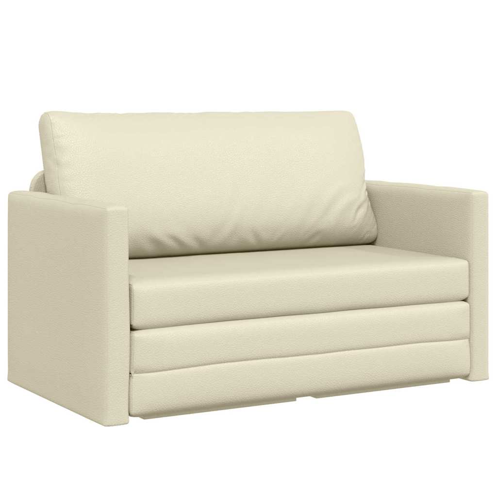 Sovesofa Creme 124 x 71 x 78 cm Fløjl