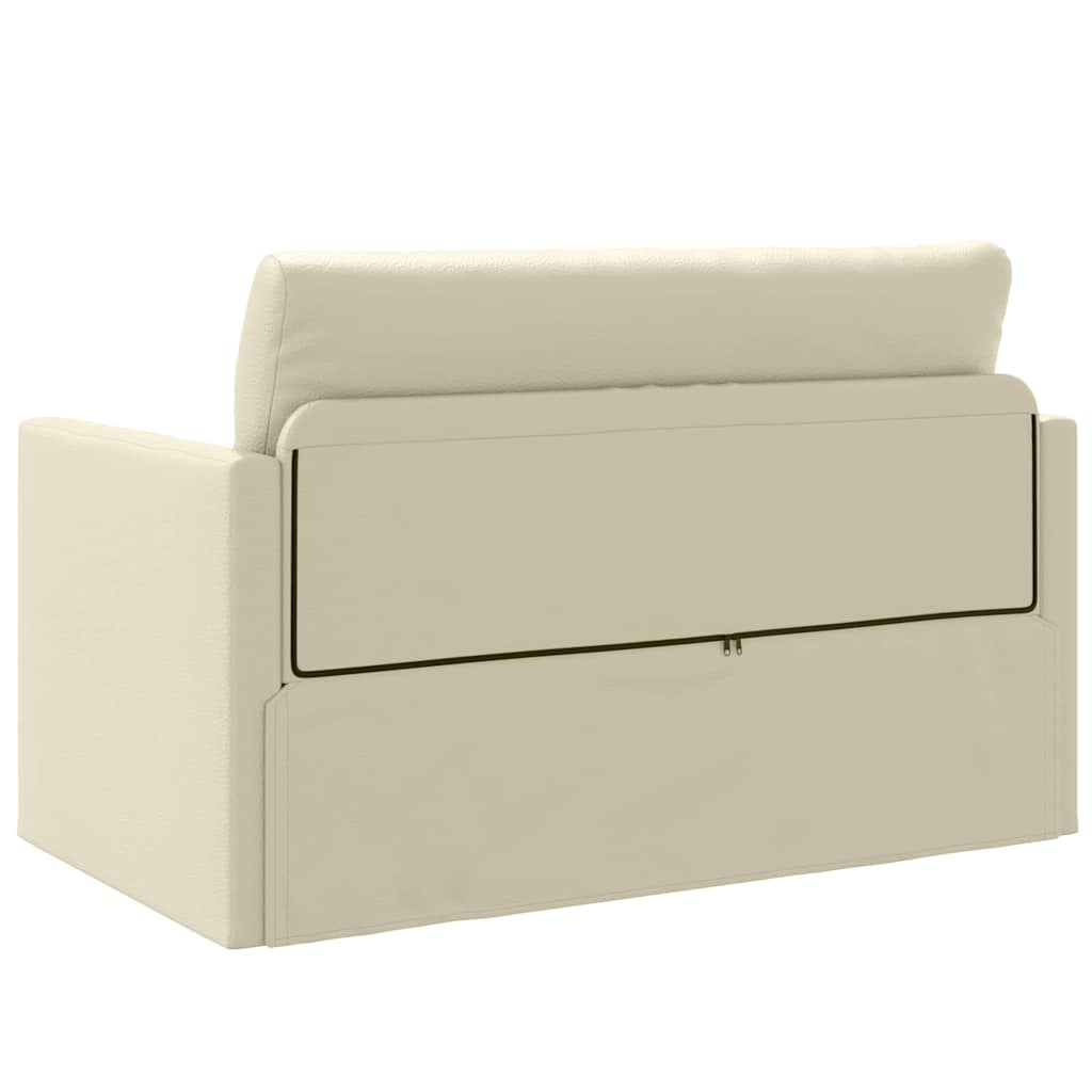 Sovesofa Creme 124 x 71 x 78 cm Fløjl