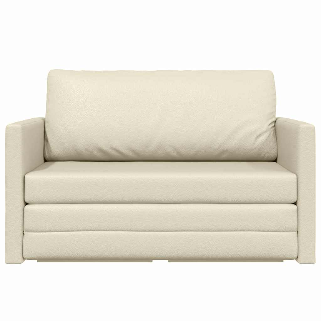 Sovesofa Creme 124 x 71 x 78 cm Fløjl