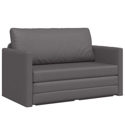 Sovesofa Grå 124 x 71 x 78 cm Kunstlæder