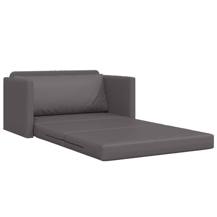Sovesofa Grå 124 x 71 x 78 cm Kunstlæder
