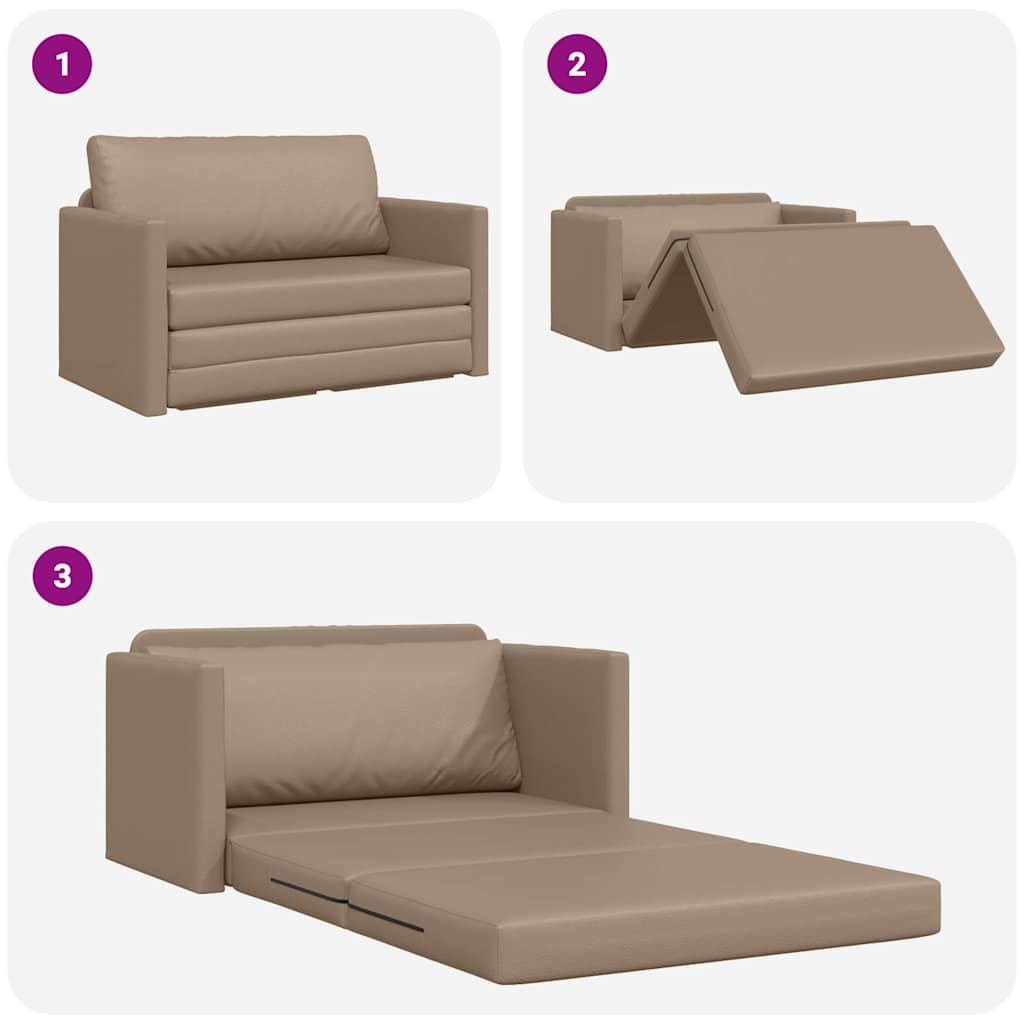 Sovesofa Cappuccino 124 x 71 x 78 cm Fløjl