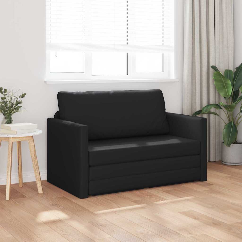 Sovesofa Sort 124 x 71 x 78 cm Fløjl