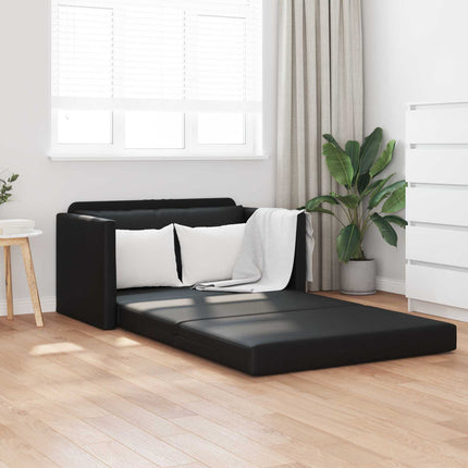 Sovesofa Sort 124 x 71 x 78 cm Kunstlæder