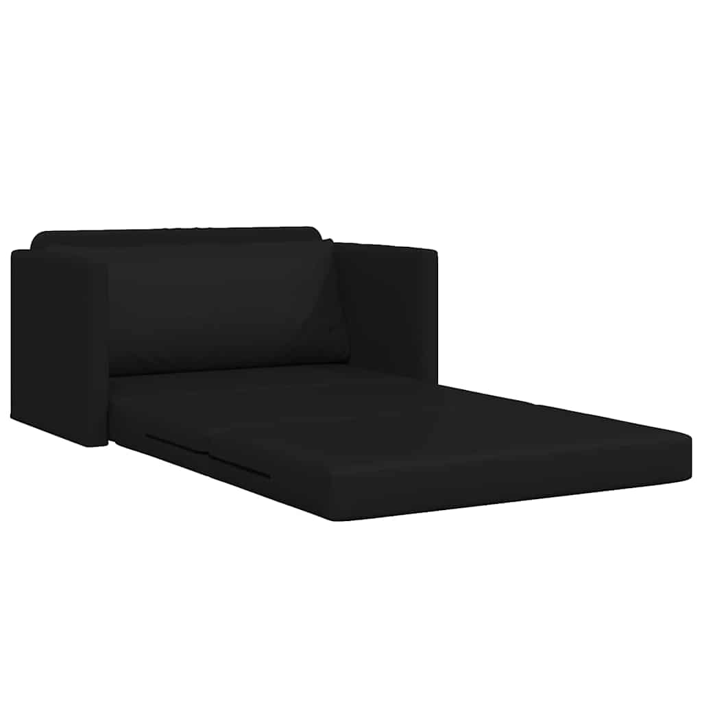 Sovesofa Sort 124 x 71 x 78 cm Fløjl