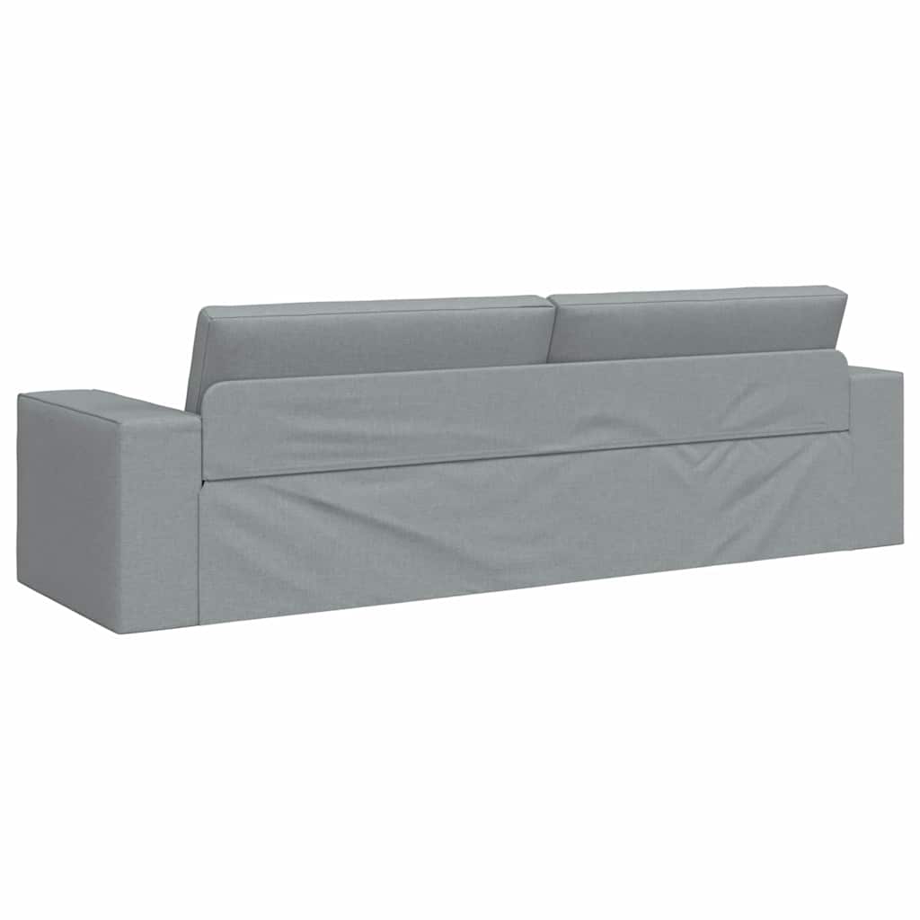 Sovesofa Lysegrå 245 x 78 x 77 cm Fløjl