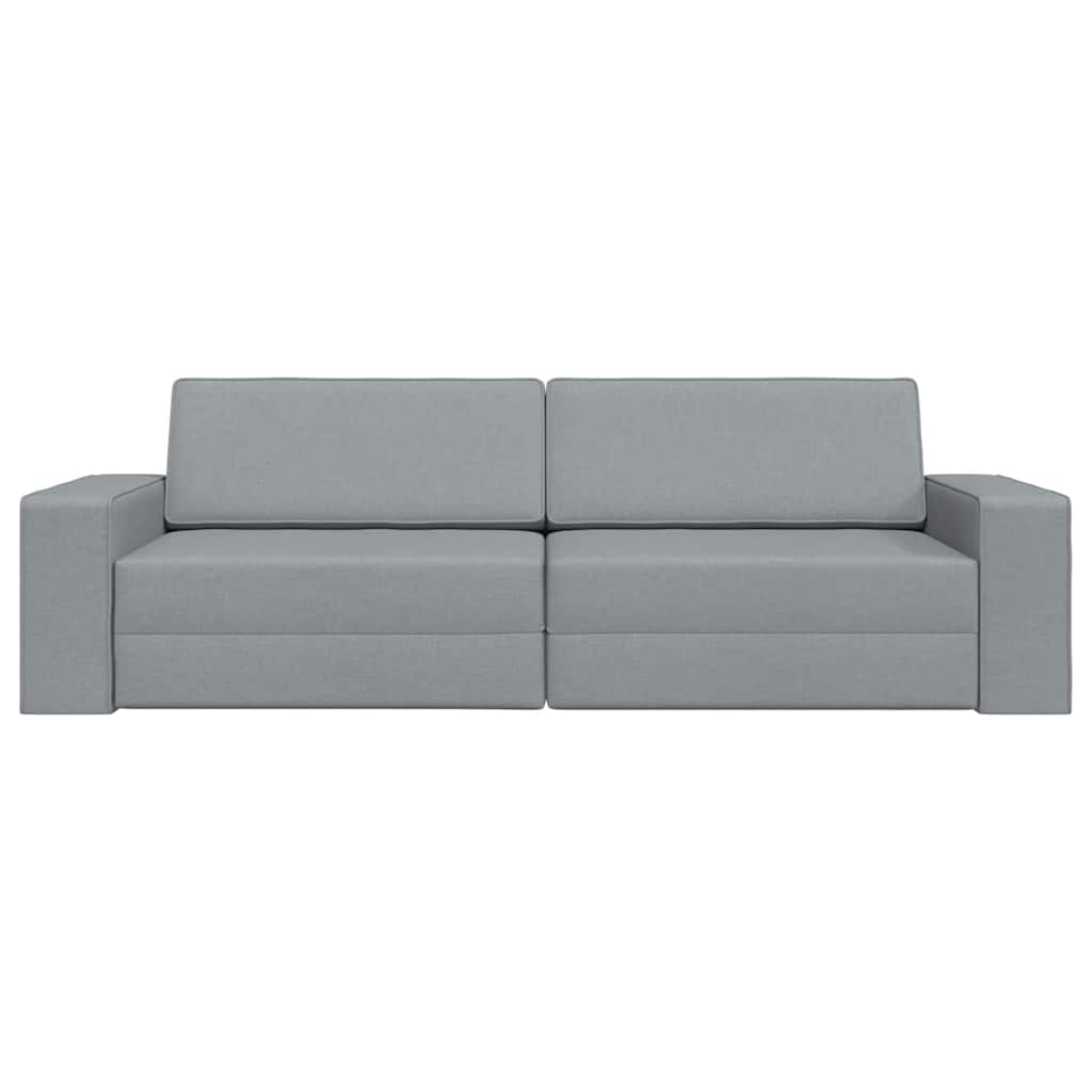 Sovesofa Lysegrå 245 x 78 x 77 cm Fløjl