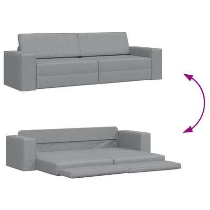Sovesofa Lysegrå 245 x 78 x 77 cm Stof