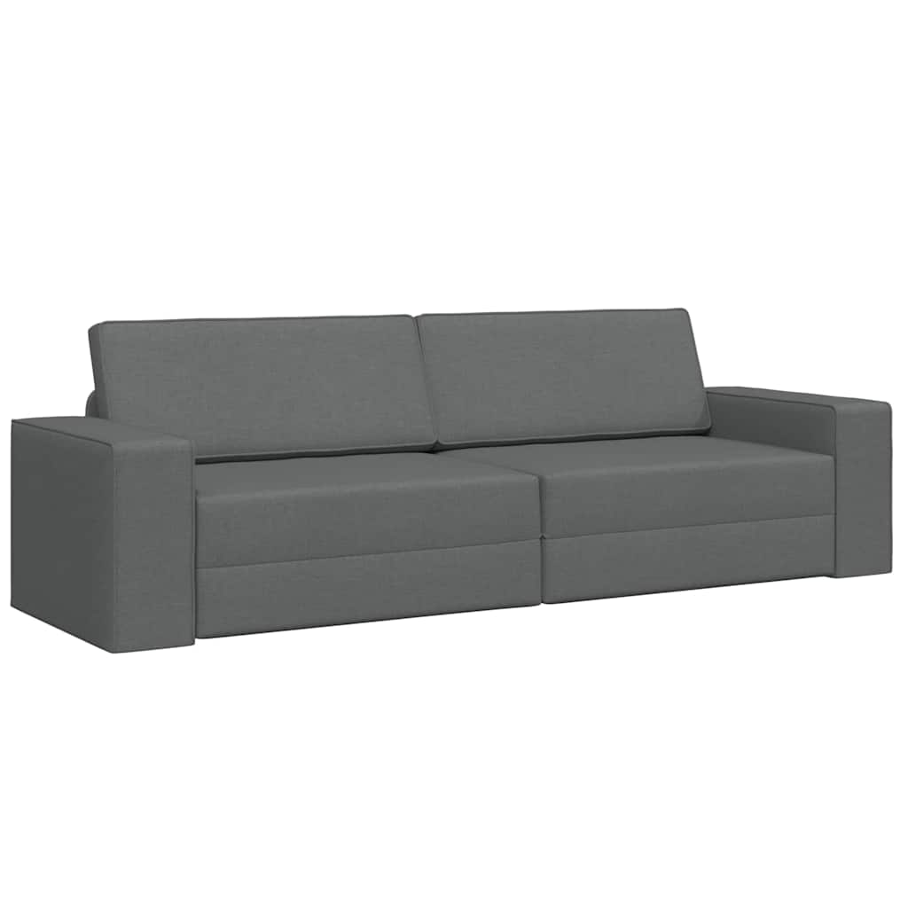 Sovesofa Mørkegrå 245 x 78 x 77 cm Fløjl
