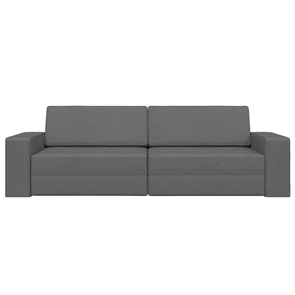 Sovesofa Mørkegrå 245 x 78 x 77 cm Fløjl