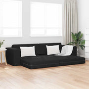 Sovesofa Sort 245 x 78 x 77 cm Fløjl