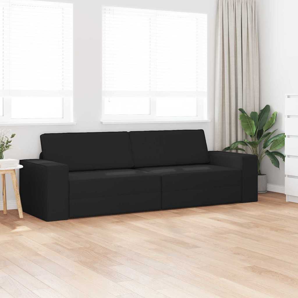 Sovesofa Sort 245 x 78 x 77 cm Fløjl