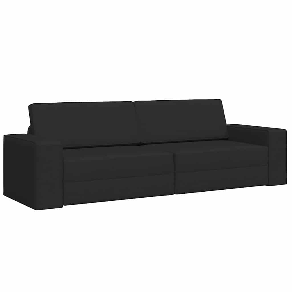 Sovesofa Sort 245 x 78 x 77 cm Fløjl