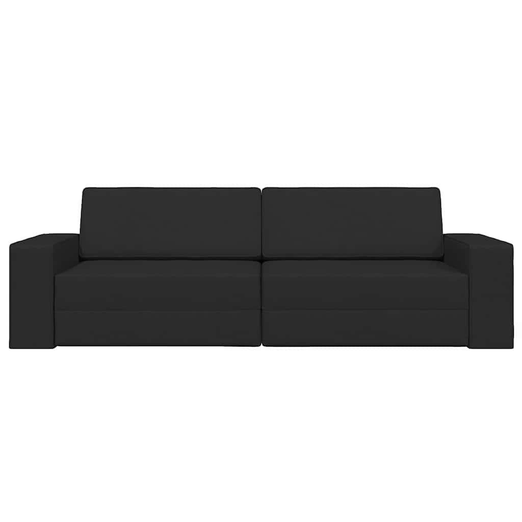 Sovesofa Sort 245 x 78 x 77 cm Fløjl