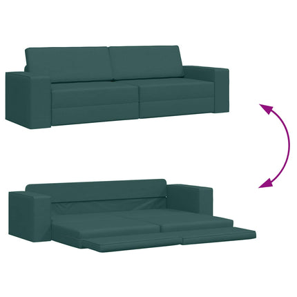 Sovesofa Mørkegrøn 245 x 78 x 77 cm Stof