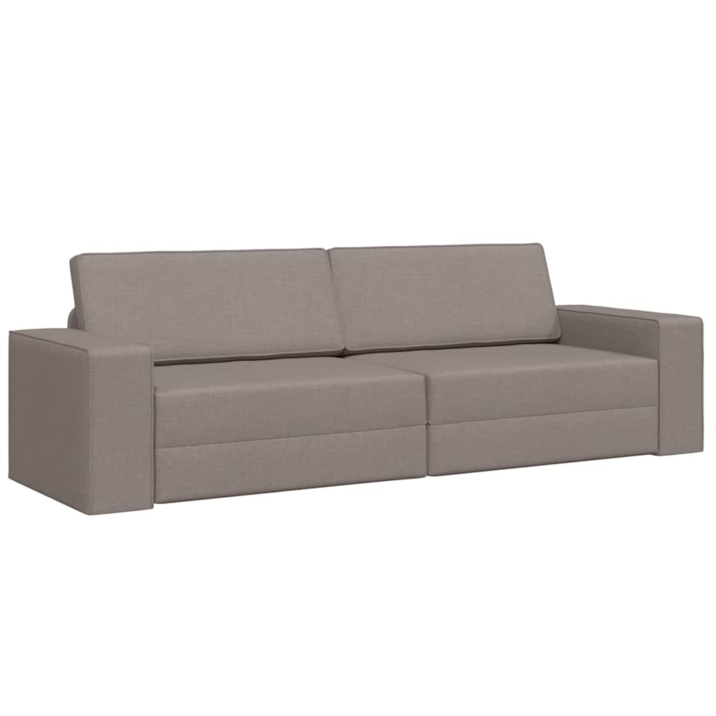 Sovesofa Gråbrun 245 x 78 x 77 cm Fløjl