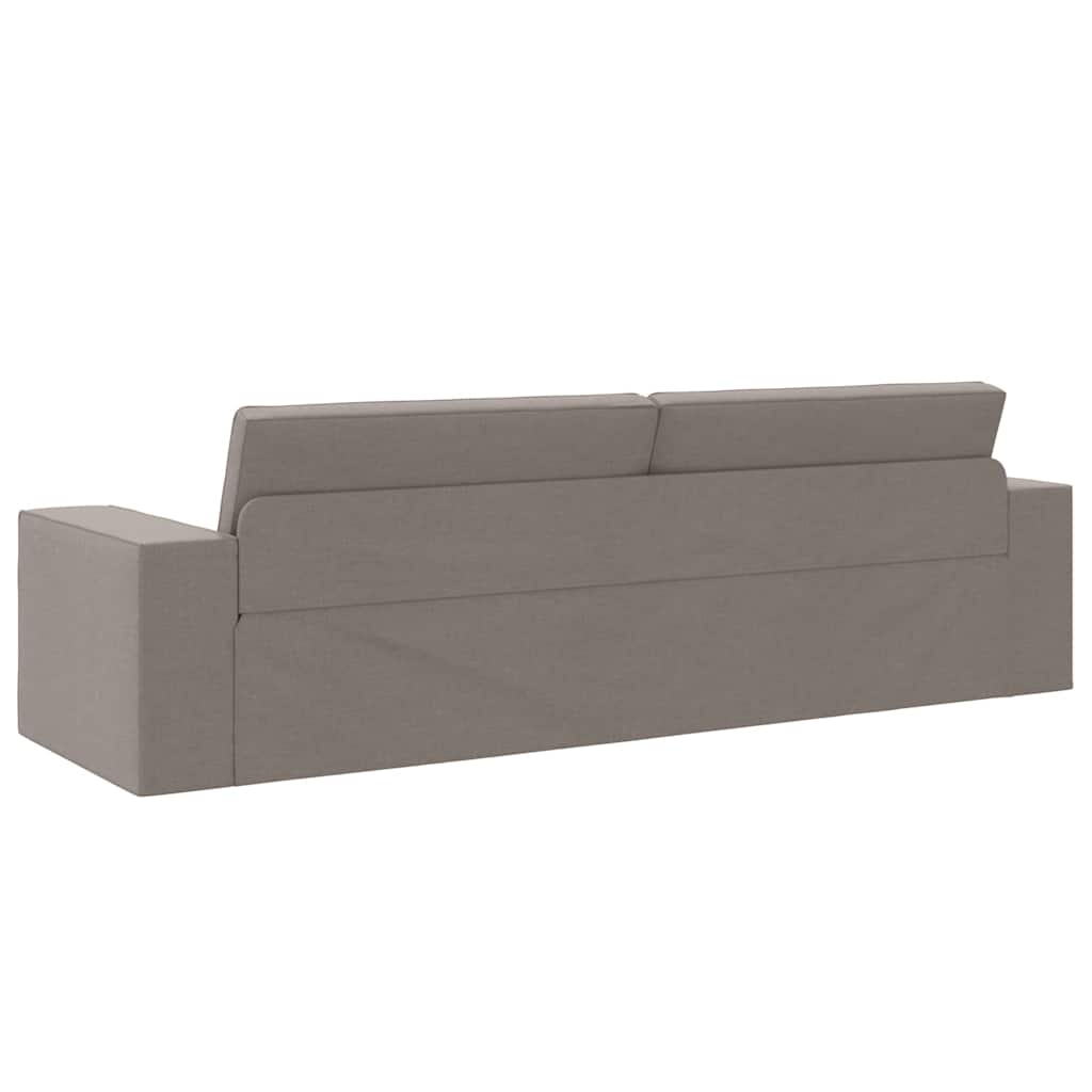 Sovesofa Gråbrun 245 x 78 x 77 cm Fløjl
