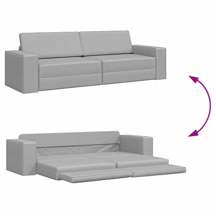Sovesofa Skygrå 245 x 78 x 77 cm Stof
