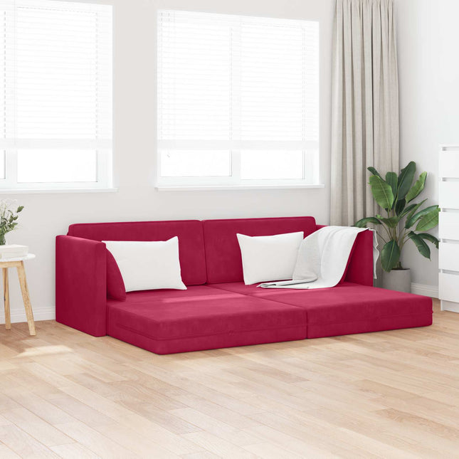 Gulvsovesofa Vinrød 213 x 70 x 77 cm Fløjl
