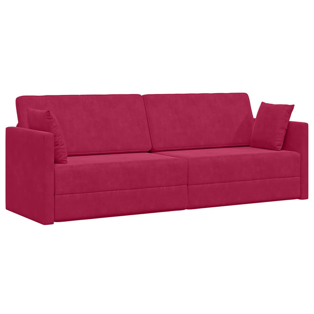 Gulvsovesofa Vinrød 213 x 70 x 77 cm Fløjl