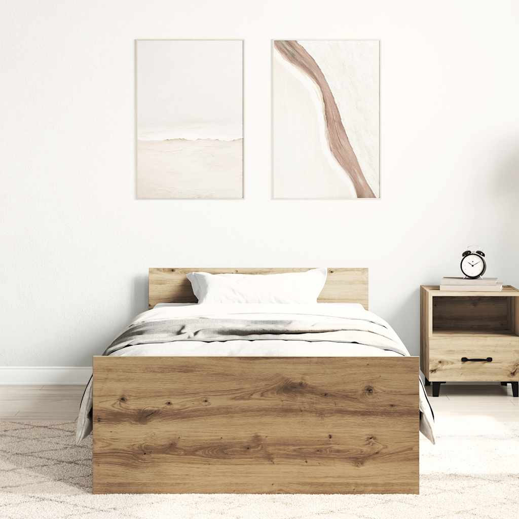 sengeramme 140x200 cm uden madras konstrueret træ kunsteg