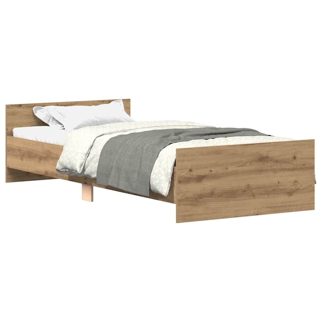 sengeramme 90x190cm uden madras konstrueret træ kunsteg