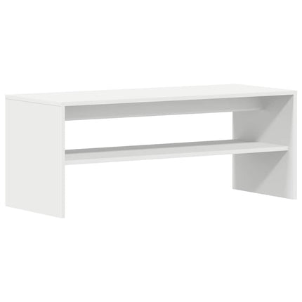 tv-bord 100x40x40 cm konstrueret træ hvid