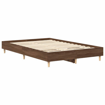 sengestel uden madras 120x200 cm konstrueret træ brunt eg