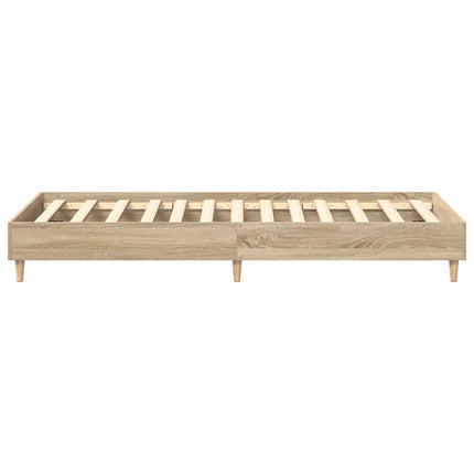 sengeramme uden madras 100x200 cm konstrueret træ sonoma-eg