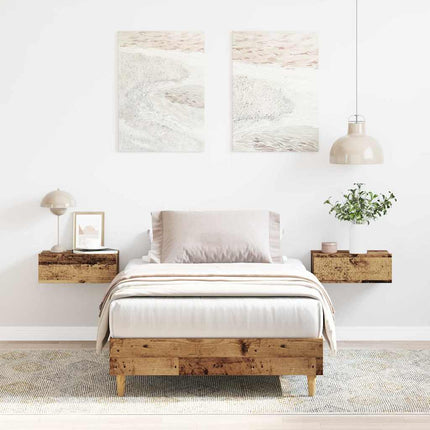 sengestel uden madras 100x200 cm konstrueret træ antikt træ