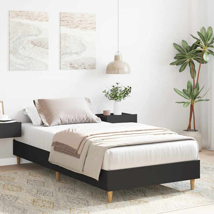 sengeramme uden madras 90x200 cm konstrueret træ sort