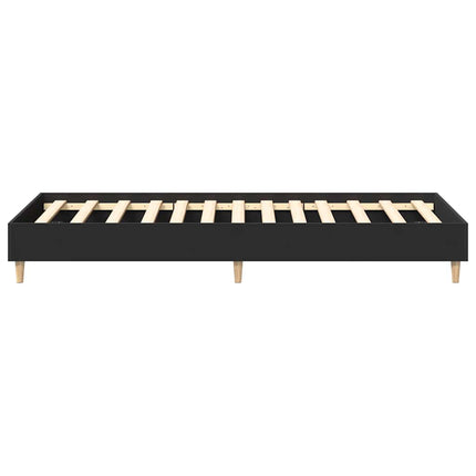 sengeramme uden madras 90x200 cm konstrueret træ sort