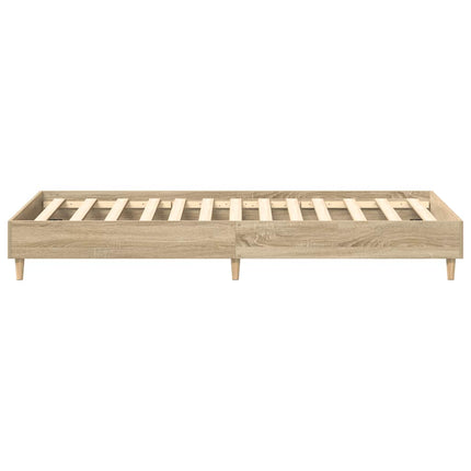 sengestel uden madras 90x200 cm konstrueret træ sonoma-eg
