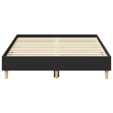 sengestel uden madras 140x190 cm konstrueret træ sort