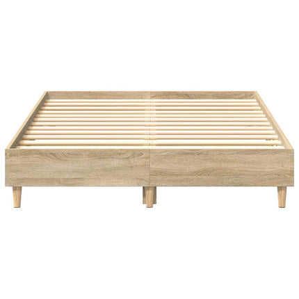 sengestel uden madras 140x190 cm konstrueret træ sonoma-eg