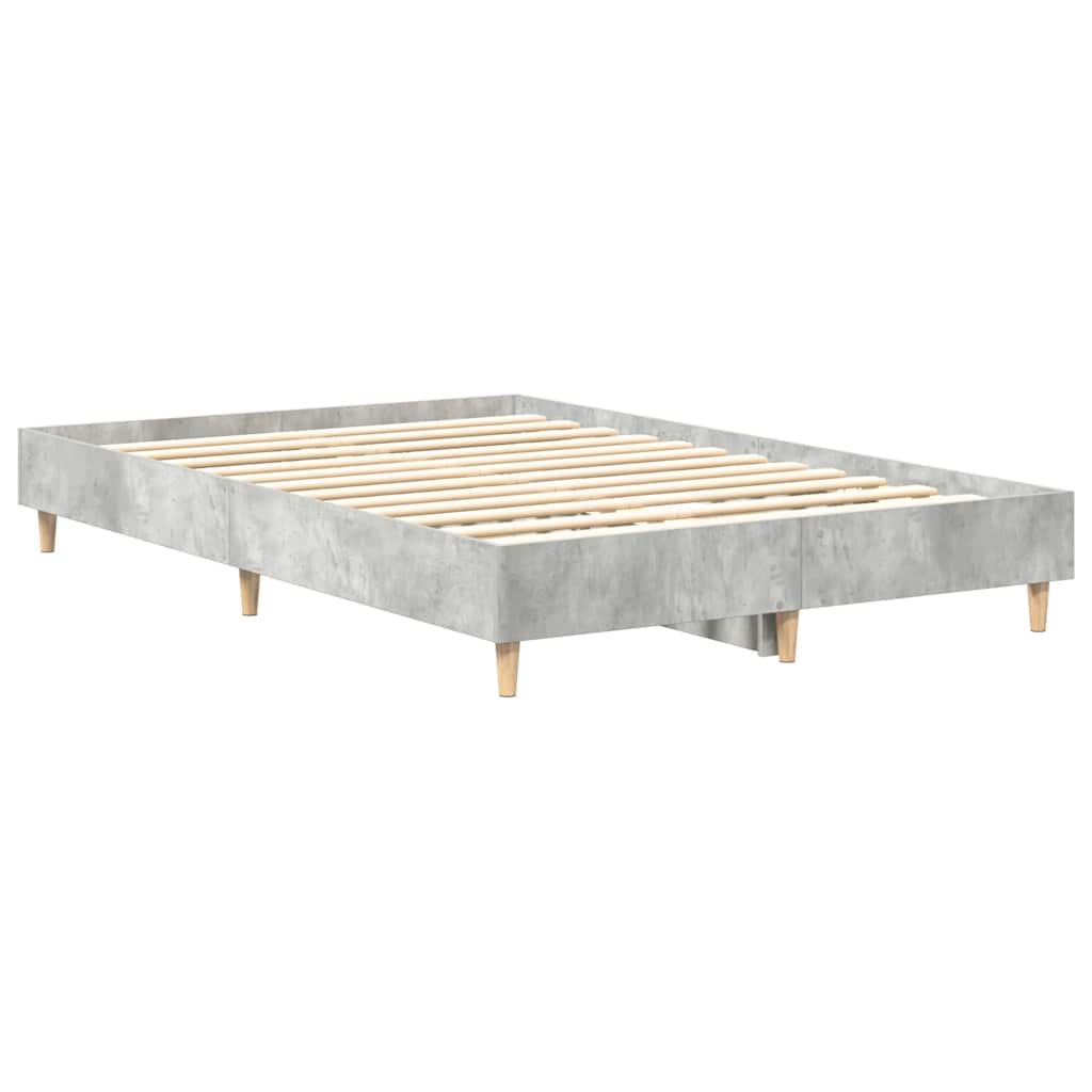 sengestel uden madras 140x190 cm konstrueret træ betongrå