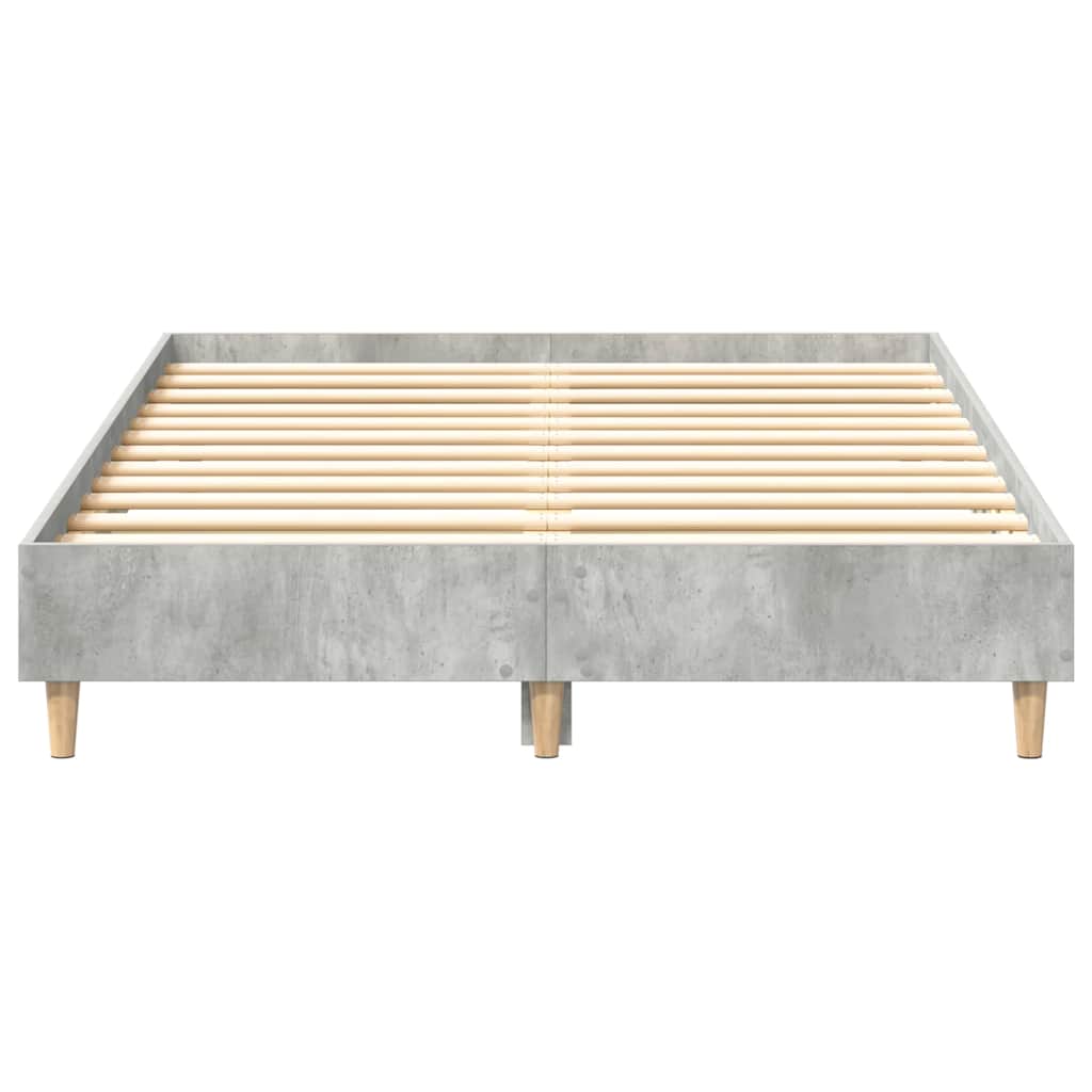 sengestel uden madras 140x190 cm konstrueret træ betongrå