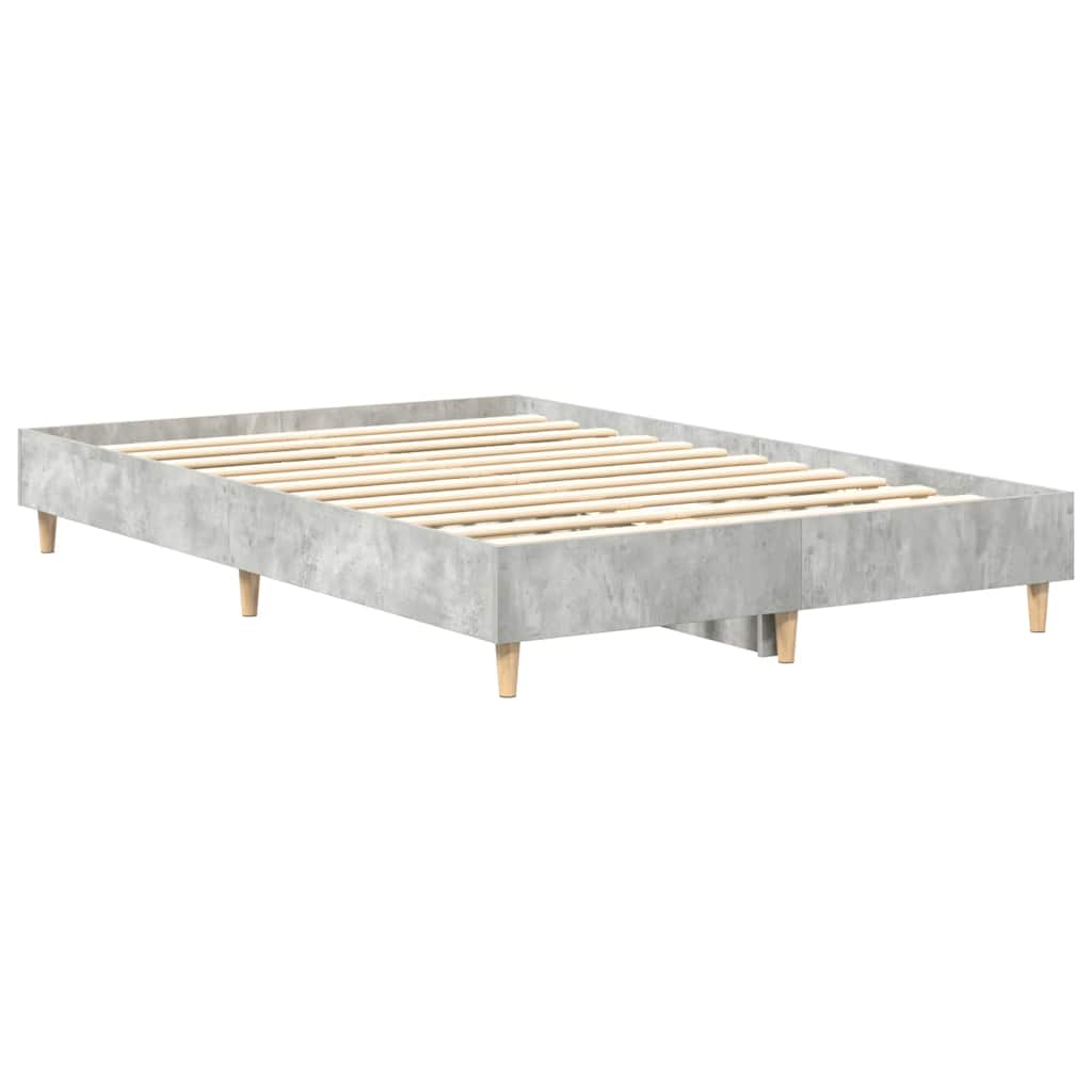 sengestel uden madras 140x190 cm konstrueret træ betongrå