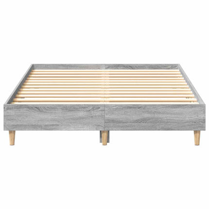 sengestel uden madras 140x190 cm konstrueret træ grå sonoma-eg
