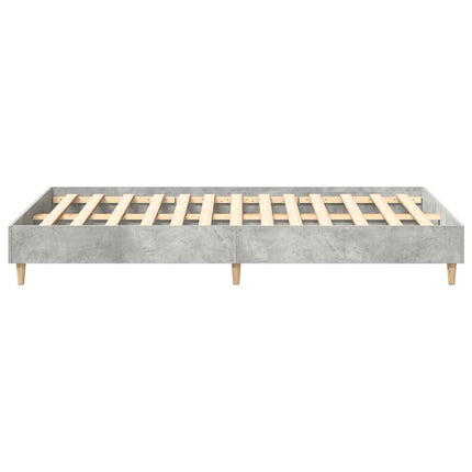 sengestel uden madras 135x190 cm konstrueret træ betongrå