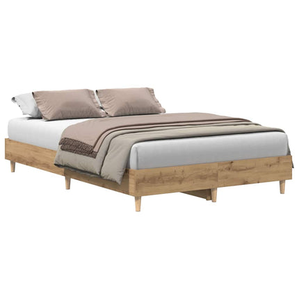 sengestel uden madras 135x190 cm konstrueret træ kunsteg
