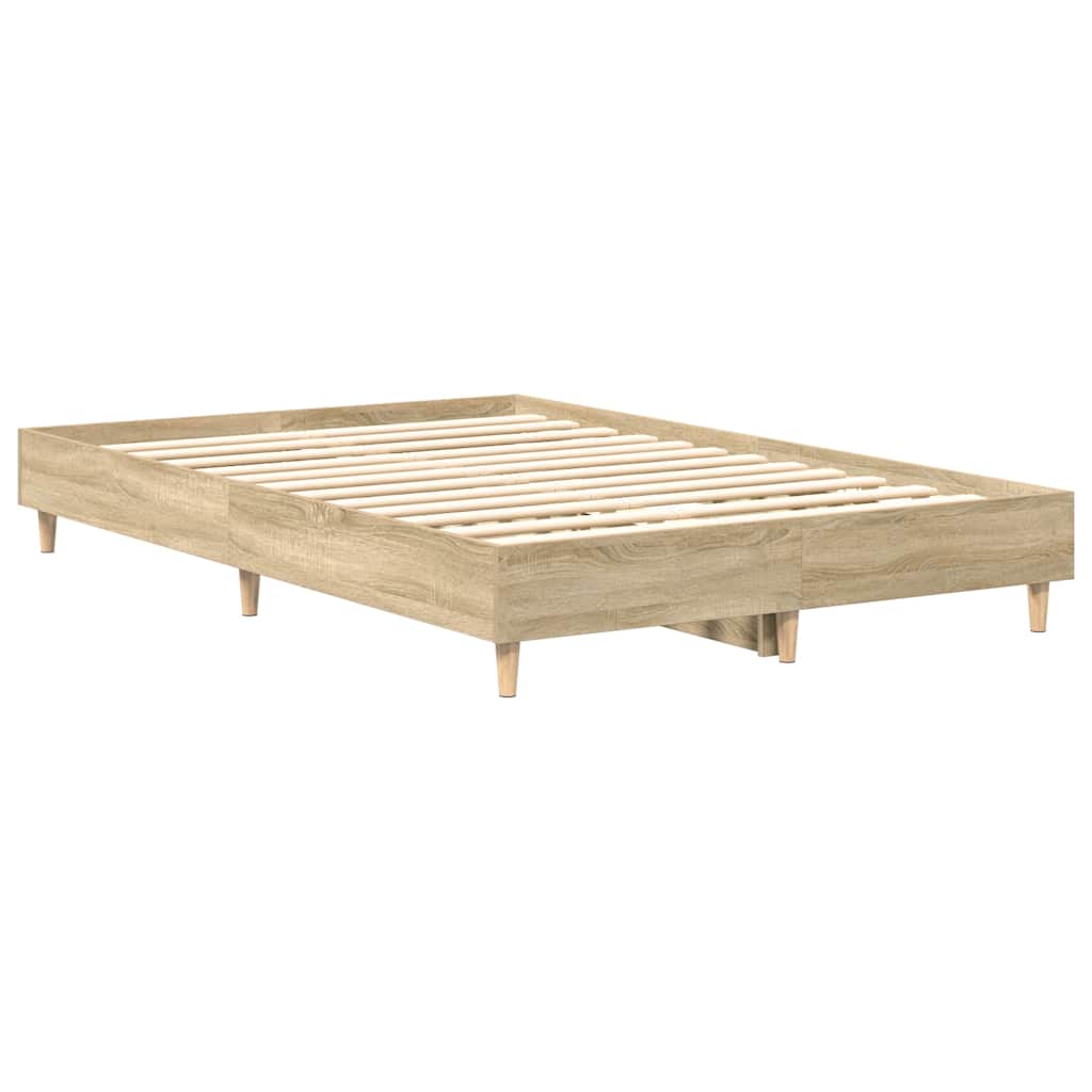 sengestel uden madras 120x190 cm konstrueret træ sonoma-eg