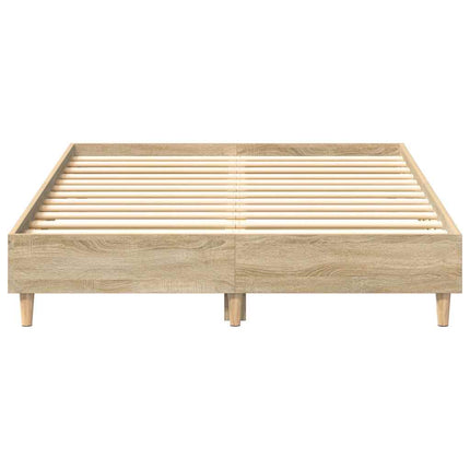 sengestel uden madras 120x190 cm konstrueret træ sonoma-eg
