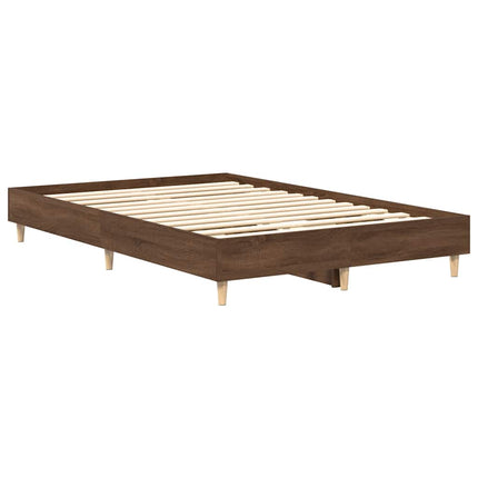 sengestel uden madras 120x190 cm konstrueret træ brunt eg