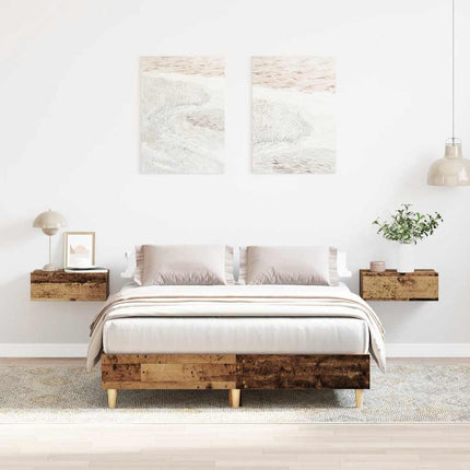 sengestel uden madras 120x190 cm konstrueret træ antikt træ