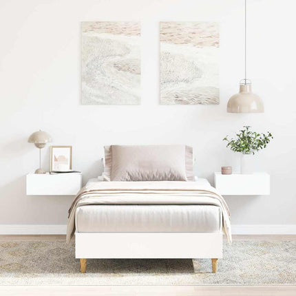 sengestel uden madras 90x190 cm konstrueret træ hvid