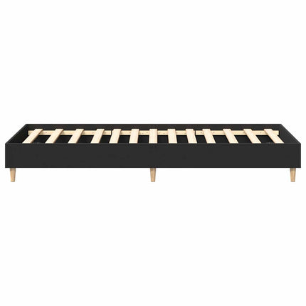sengestel uden madras 75x190 cm konstrueret træ sort