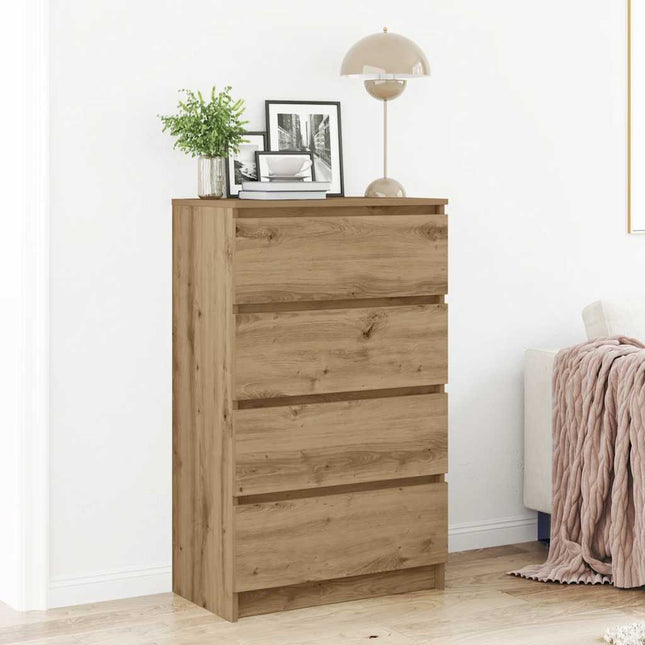 skænk 60x35x98,5 cm konstrueret træ kunsteg