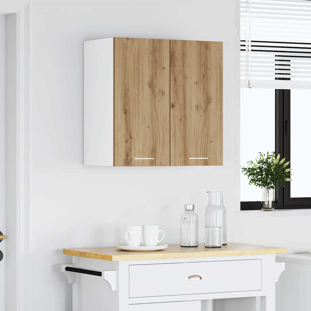 køkkenvægskab "Lyon" håndlavet eg 60x31x60 cm konstrueret træ
